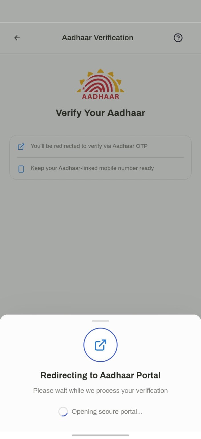 Aadhaar verification: what to expect, then the secure portal