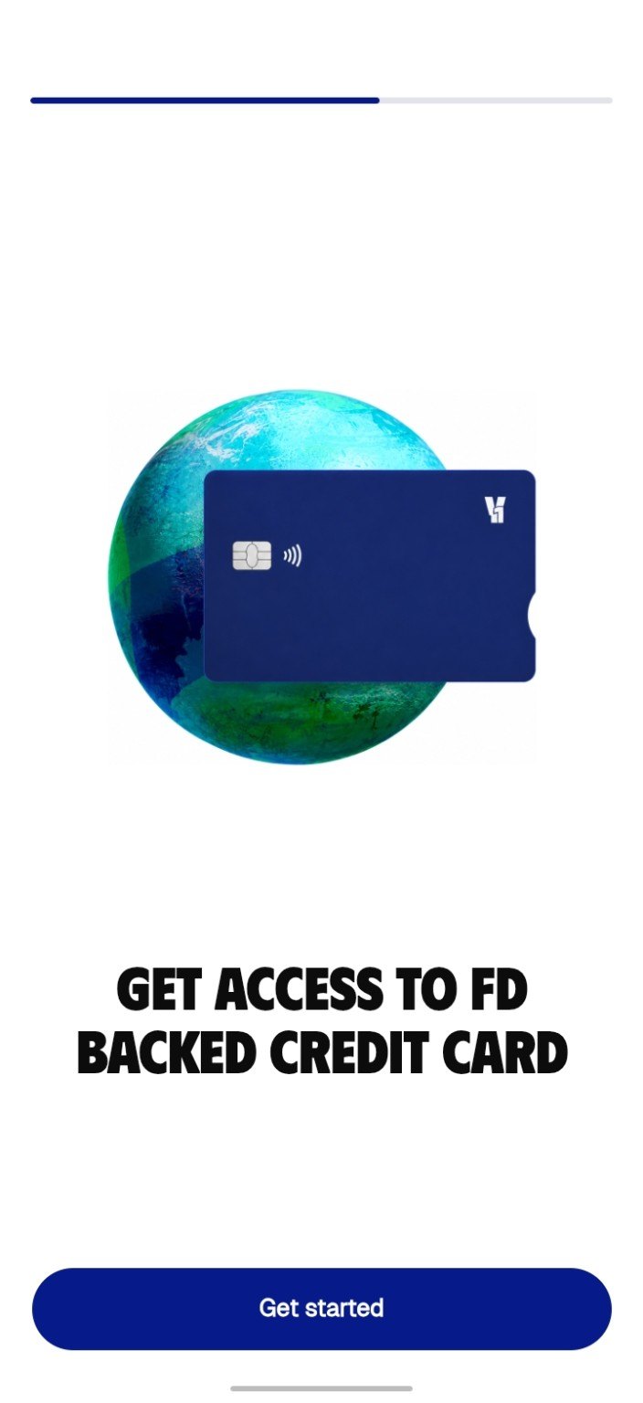 Get access to an FD-backed credit card