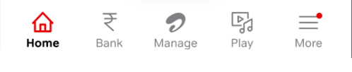 App bottom navigation