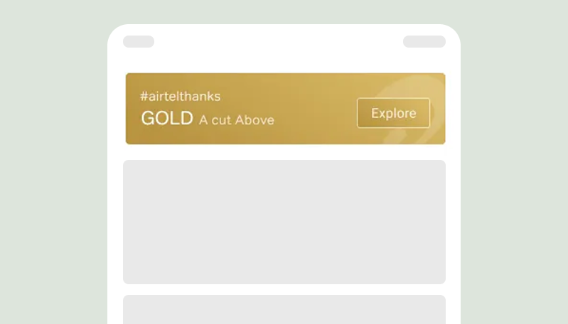 Before redesign — Ambiguous Explore CTA button