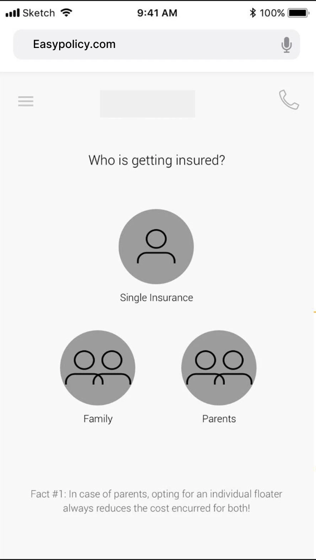 Wireframe 2: Age & Family Routing