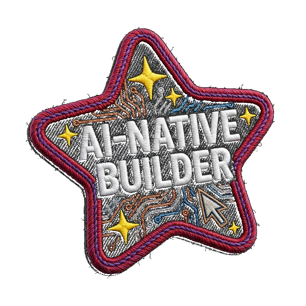 AI-Native Builder Embroidered Patch