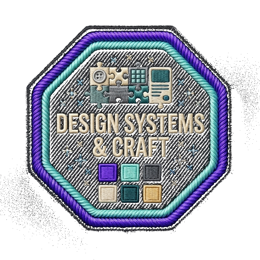 Design Systems & Craft Embroidered Patch