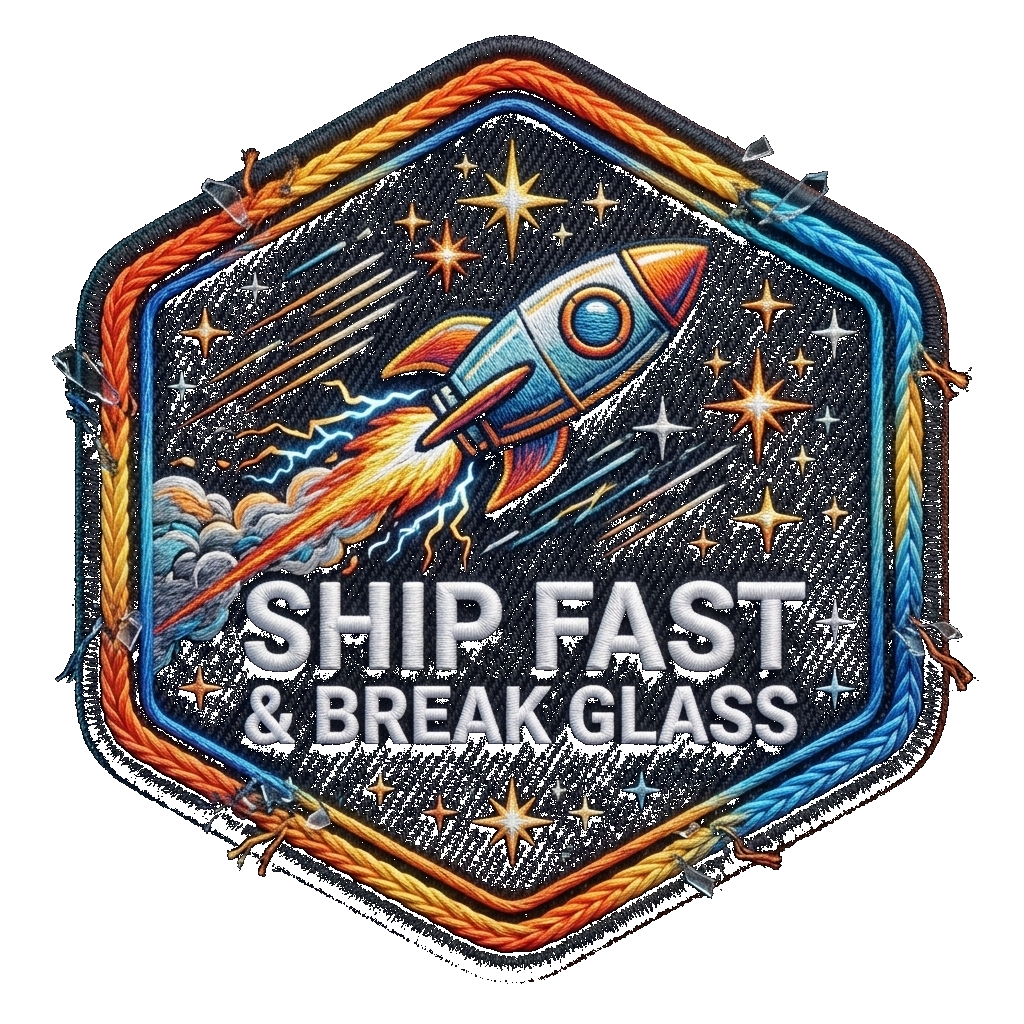 Ship Fast Embroidered Patch